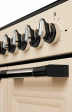 Cuisinière Artusi AFGR935CR 90 cm avec plaque de cuisson à gaz, couleur crème