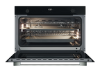 Four encastrable Belling BDO9608BK 90 cm, 8 fonctions, en verre noir - Fabriqué en Italie