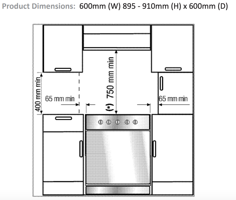 Poêle électrique à chaleur tournante Euromaid CS60 60 cm - Modèle d'exposition