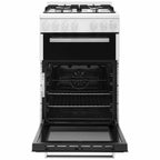 Poêle à gaz Euromaid EFS54FC-DGW 54 cm blanc, pose libre - Offre déstockage 