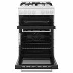 Poêle à gaz Euromaid EFS54FC-DGW 54 cm blanc, pose libre - Offre déstockage 