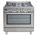 Four/cuisinière à gaz autonome Euro Appliances EFS90GFSX 90 cm, fabrication italienne