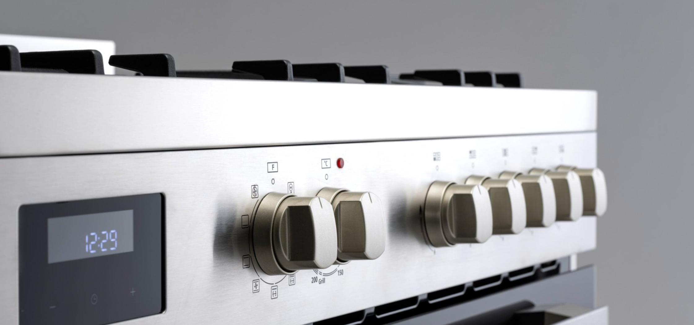 Poêle à double combustible Euro Appliances EO90FSDPSX 90 cm en acier inoxydable - Commande spéciale