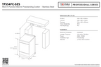 Cuisinière électrique à pose libre Technika TFS54FC-SES 540 mm en acier inoxydable 5 fonctions
