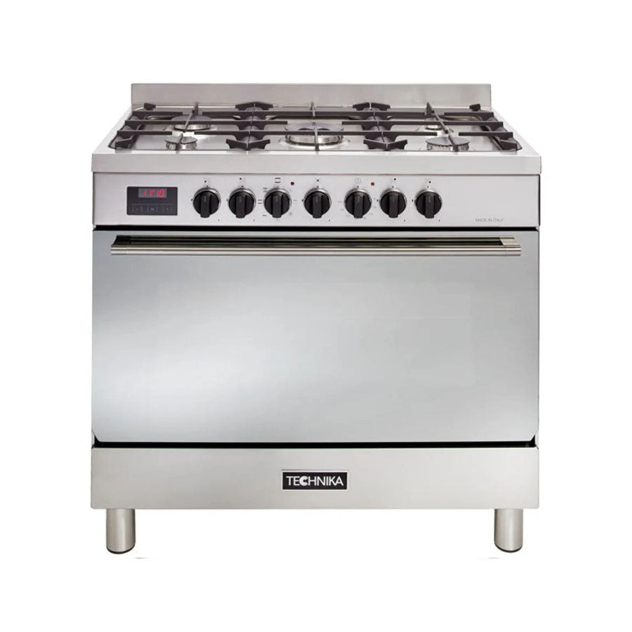 Poêle à bois/gaz/électrique Technika TU958TDM 90 cm, fabrication italienne - Prix réduit sur les modèles de seconde main