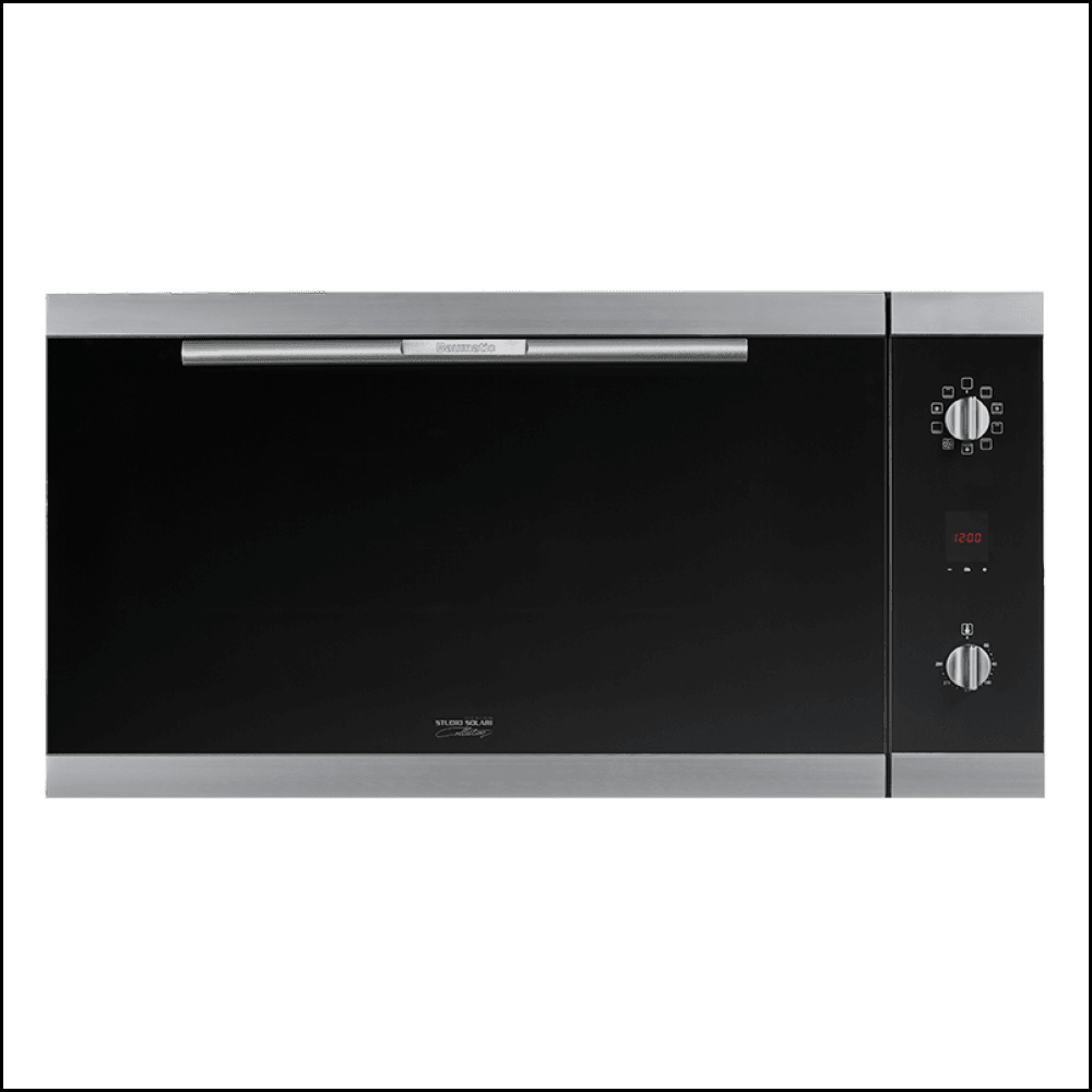 Four électrique Baumatic BSO99 Studio Solari 90 cm en verre noir - Offre déstockage