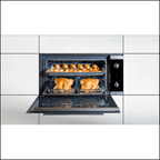 Four électrique Baumatic BSO99 Studio Solari 90 cm en verre noir - Offre déstockage