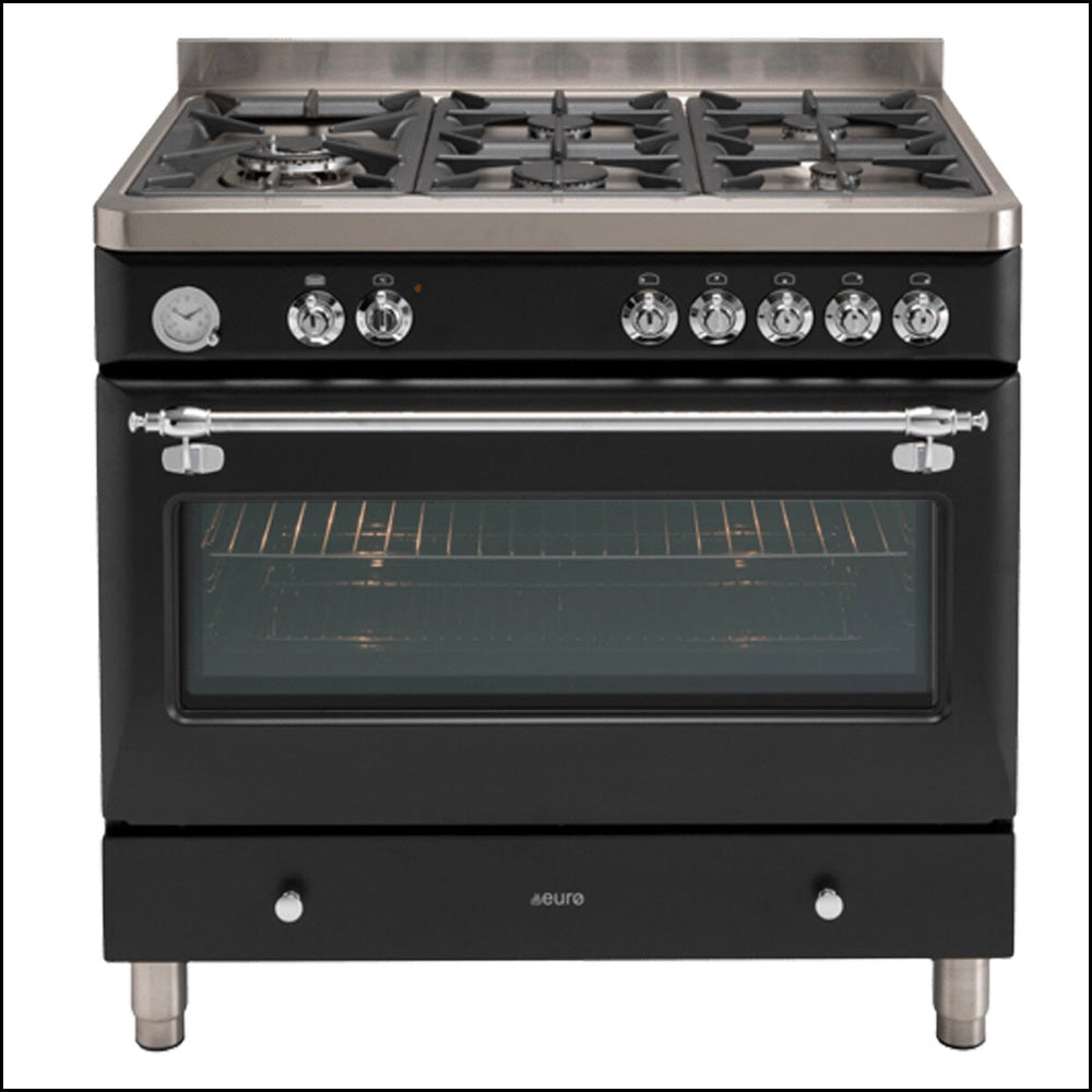 Poêle mixte Euro Appliances ECSH900AN 90 cm, coloris anthracite Royal Chiantishire - Modèle d'exposition (remise spéciale)