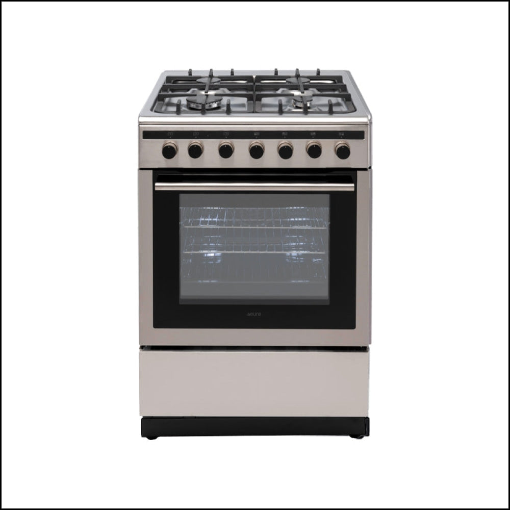 Four/cuisinière Euro Appliances EV600DFSX à double combustible, pose libre, 60 cm, en acier inoxydable