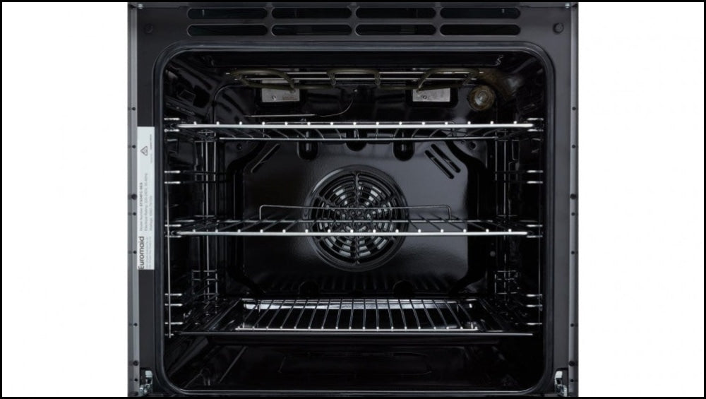 Cuisinière électrique Euromaid EFS54FC-SEW 540 mm blanche à 5 fonctions, pose libre