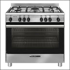 Cuisinière à gaz tout inox Glem GB965GG 90 cm - Commande spéciale 