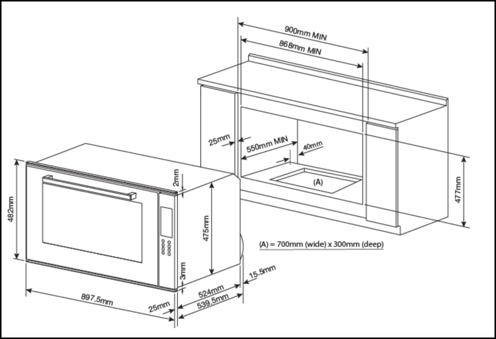 Four électrique tactile IAG IOM9SE4 90 cm en acier inoxydable - Offre déstockage